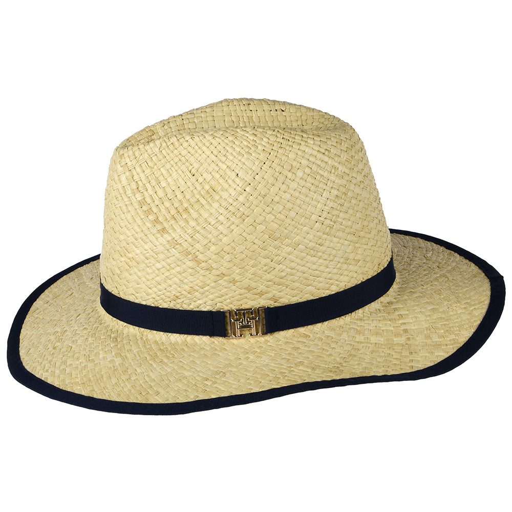 Sombrero Fedora Beach Summer de paja de Tommy Hilfiger - Natural