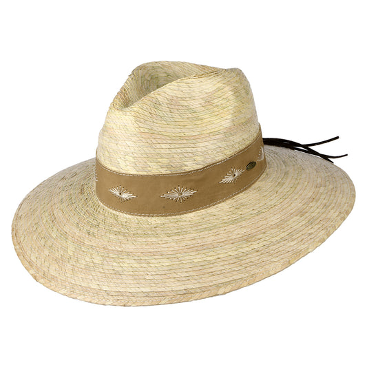 Sombrero Fedora Safari Bianca de palm de Scala - Natural