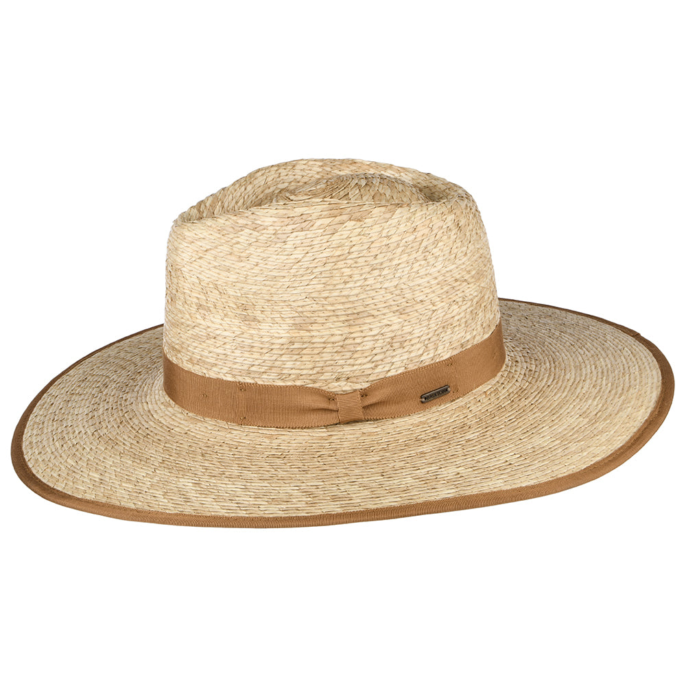 Sombrero Cowboy Jo Rancher de paja de Brixton - Natural-Beige Arena