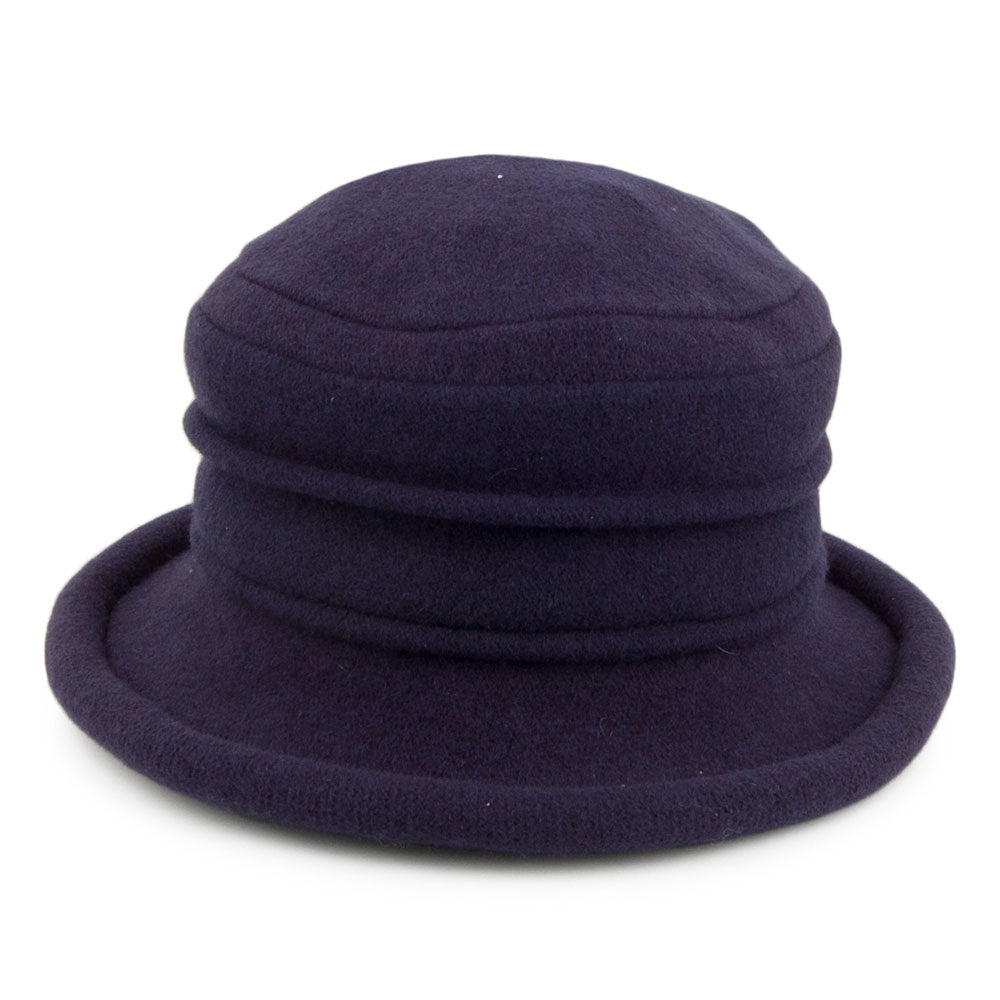 Sombrero Cloche Tula de lana de Scala - Azul Marino