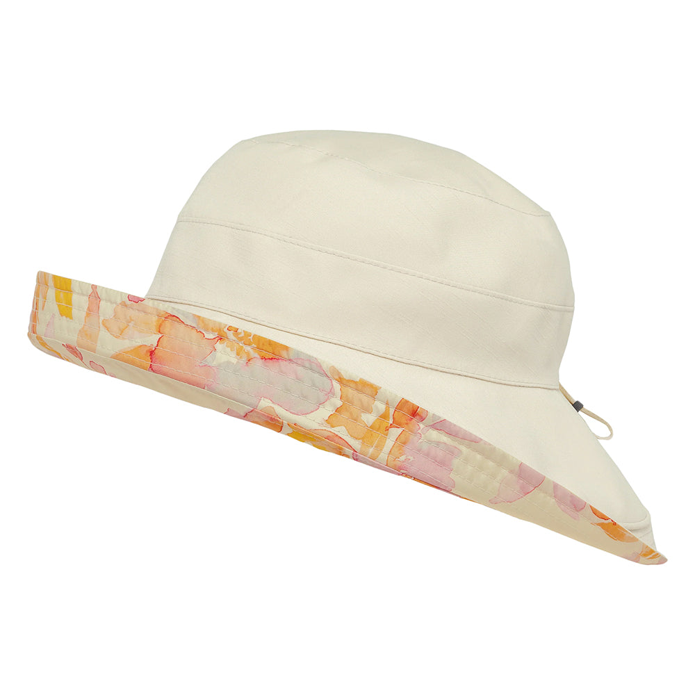 Sombrero de Sol Campana Natural reversible de Sunday Afternoons - Crema-Multi