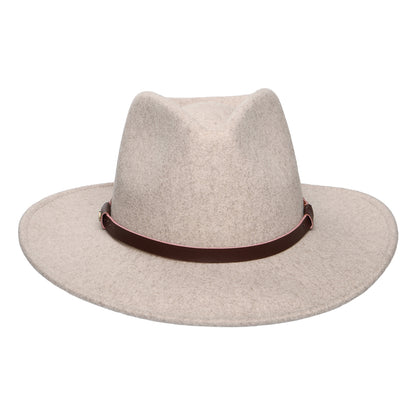 Sombrero Fedora Safari Jolene de Tejido Provato de Scala - Gris Topo