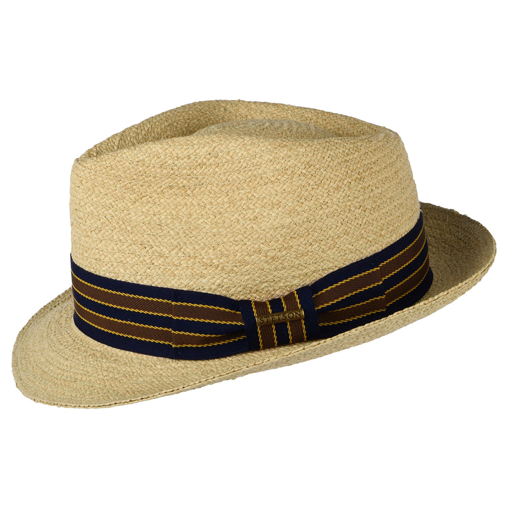 Sombrero Trilby Player de rafia de Stetson - Natural