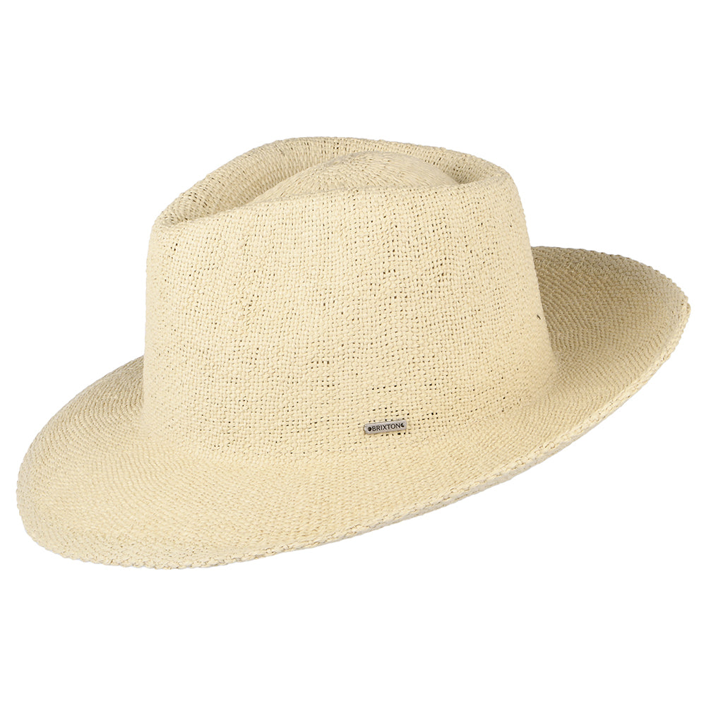 Sombrero Cowboy Dayton Convertabrim de paja toyo de Brixton - Natural