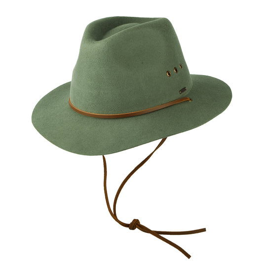 Sombrero Fedora Wesley Weather Guard de Brixton - Musgo Claro