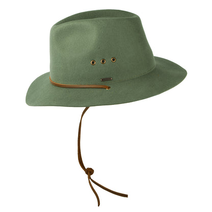 Sombrero Fedora Wesley Weather Guard de Brixton - Musgo Claro