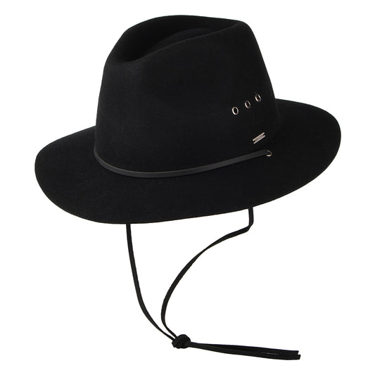 Sombrero Fedora Wesley Weather Guard de Brixton - Negro