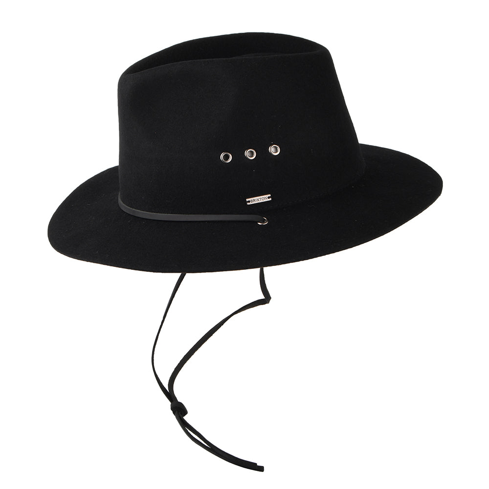 Sombrero Fedora Wesley Weather Guard de Brixton - Negro