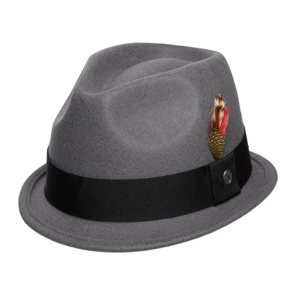 Sombrero Trilby Dekker plegable de Jaxon & James - Gris