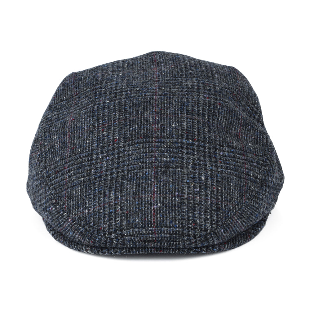 Gorra plana de Tweed Donegal Príncipe de Gales de City Sport - Azul