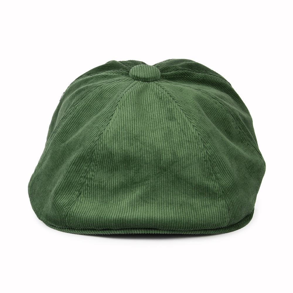 Gorra Newsboy Hawker de pana de Kangol - Verde Oliva