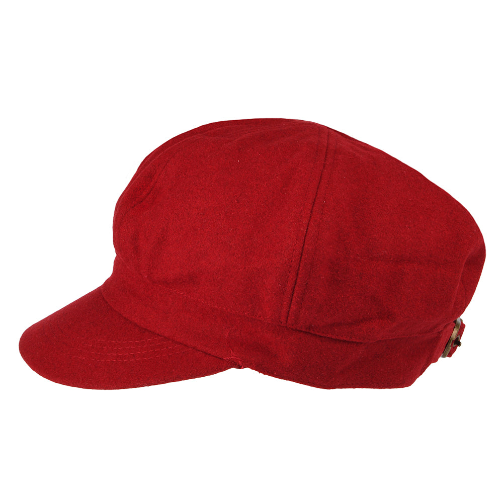 Gorra Baker Boy de mezcla de lana de sur la tête - Rojo