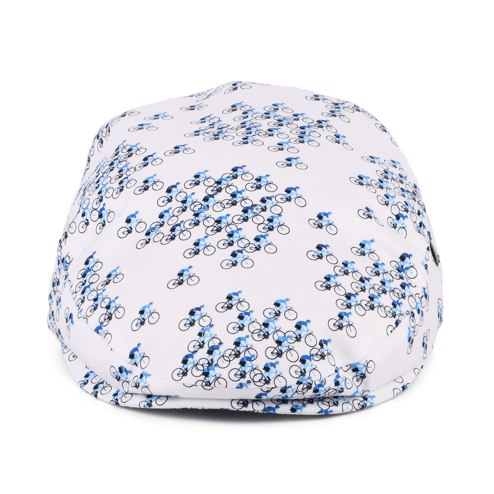 Gorra plana Tour de Velo de algodón de City Sport - Blanco-Azul