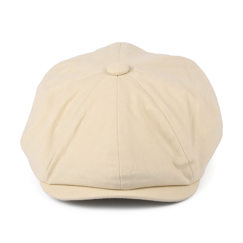 Gorra Newsboy 8 Piece de algodón y lino de Christys - Suero De Leche