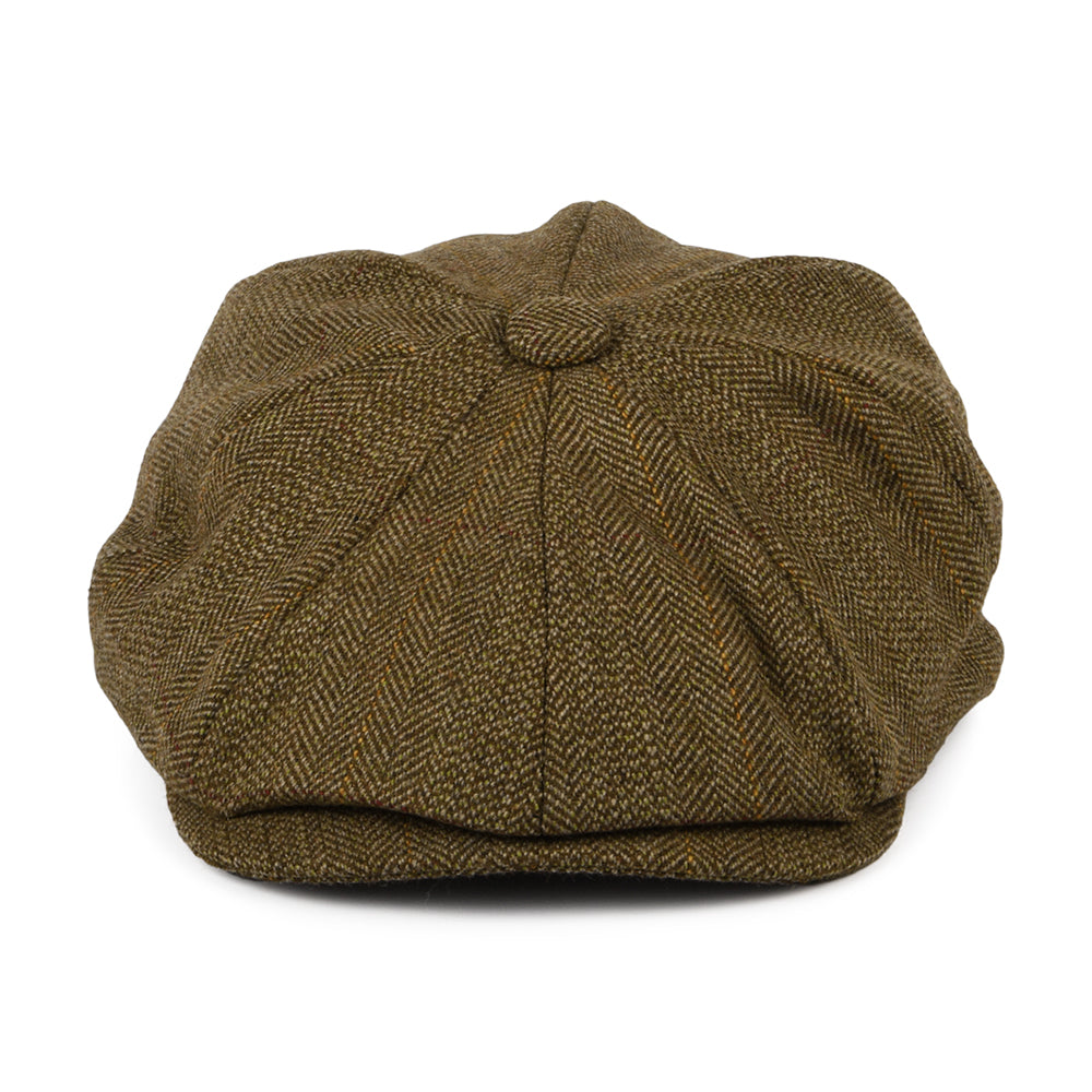 Gorra Newsboy 8 Piece de Lovat Teviot Tweed de Christys - Marrón