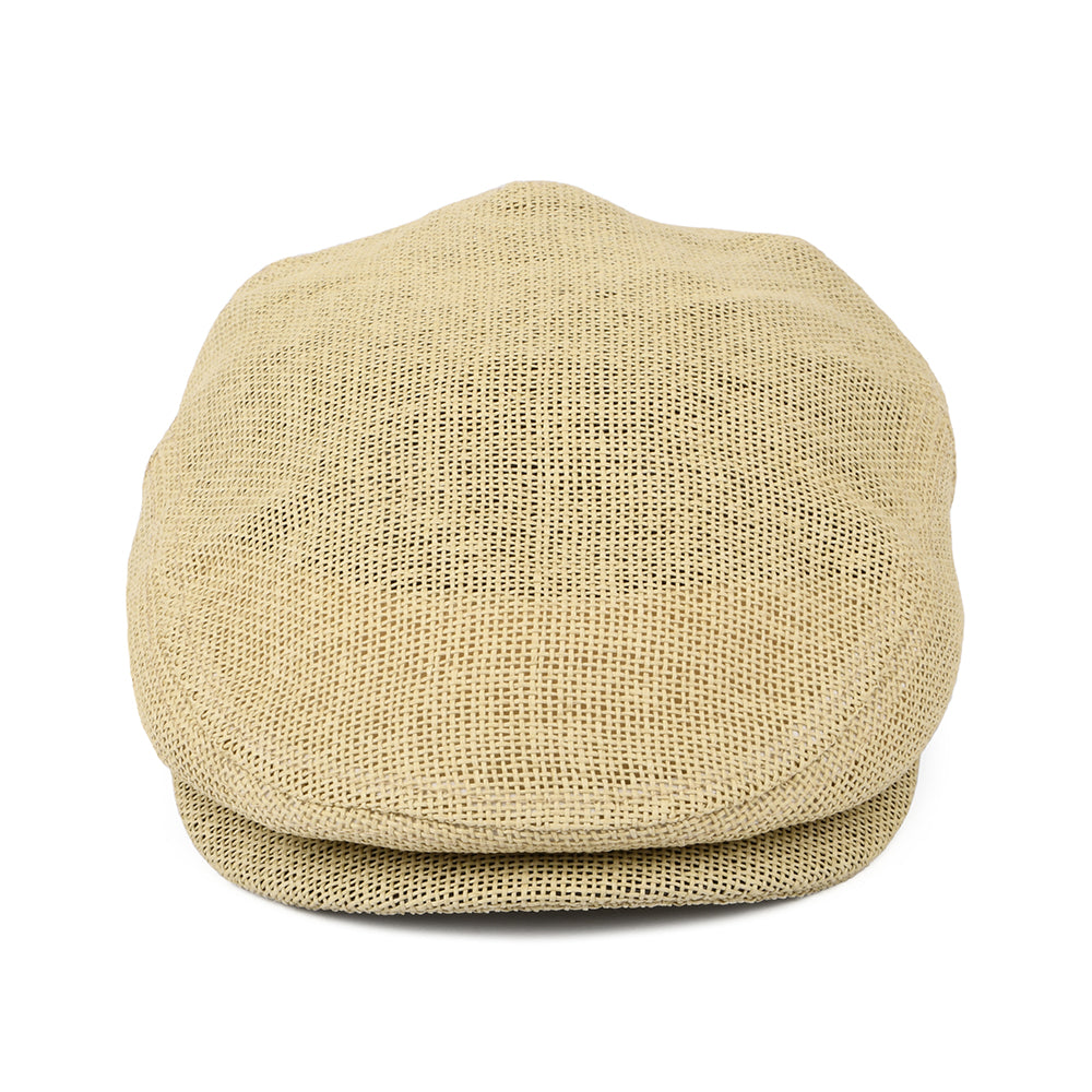 Gorra plana Hooligan ligero de paja toyo de Brixton - Natural