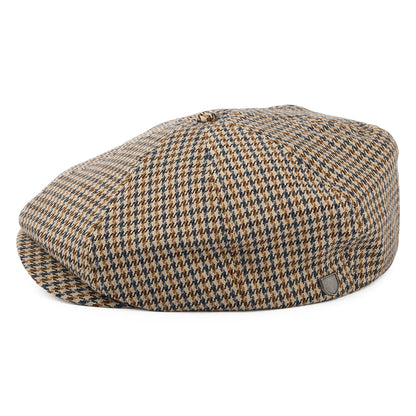 Gorra Newsboy Brood pata de gallo de Brixton - Arena-Azul Claro