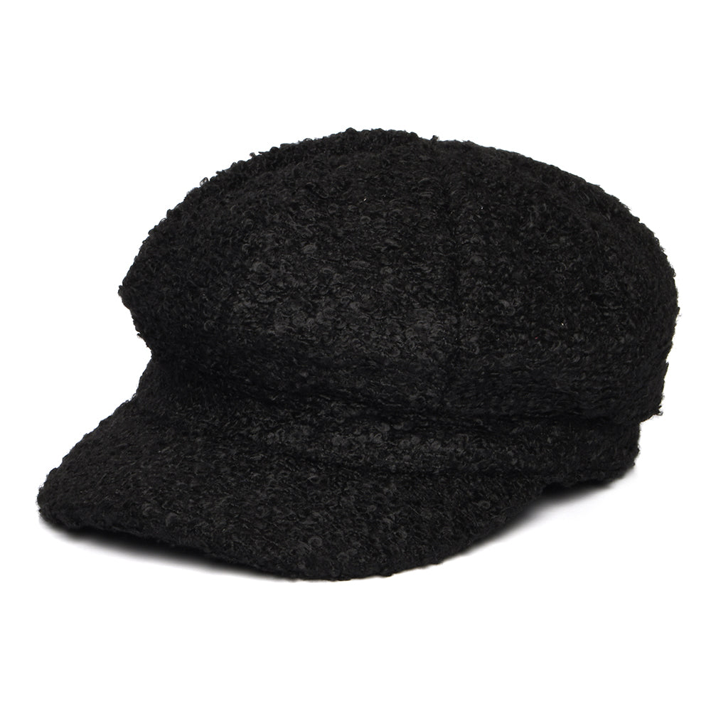 Gorra Baker Boy de bouclé de Whiteley - Negro