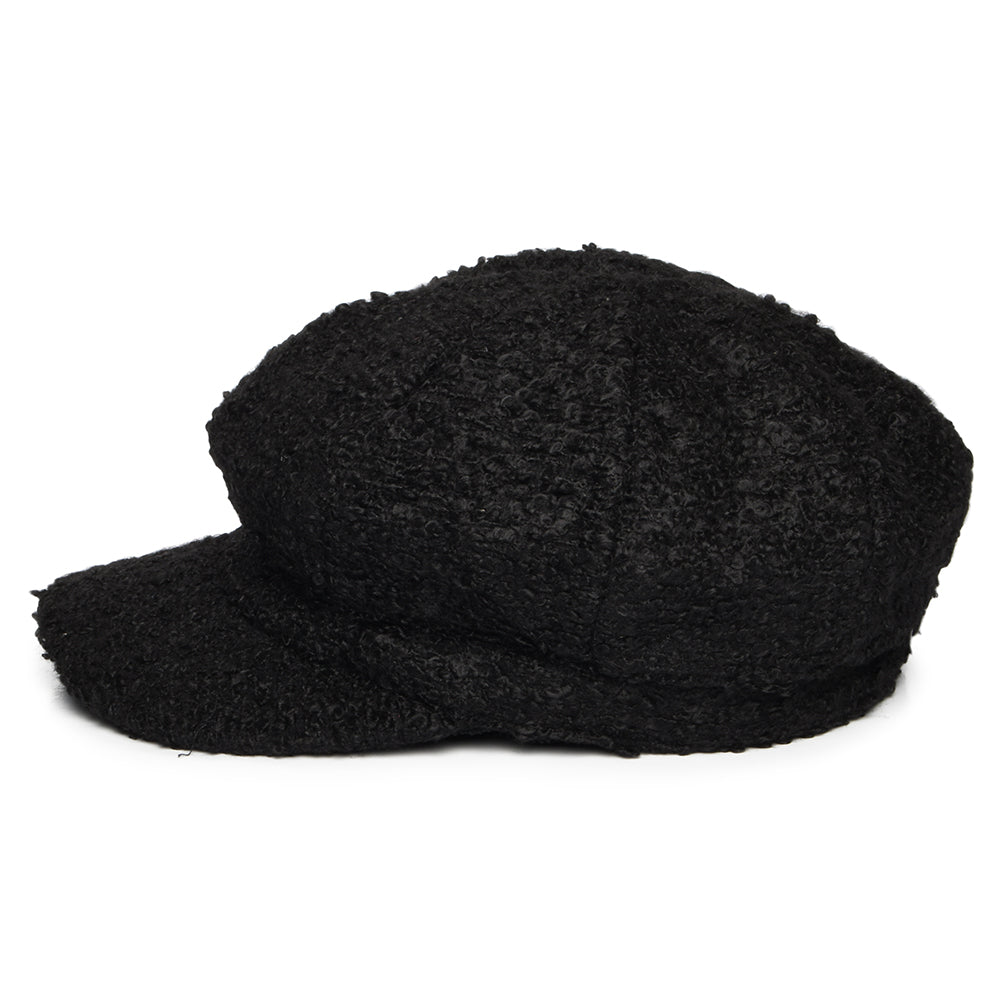 Gorra Baker Boy de bouclé de Whiteley - Negro