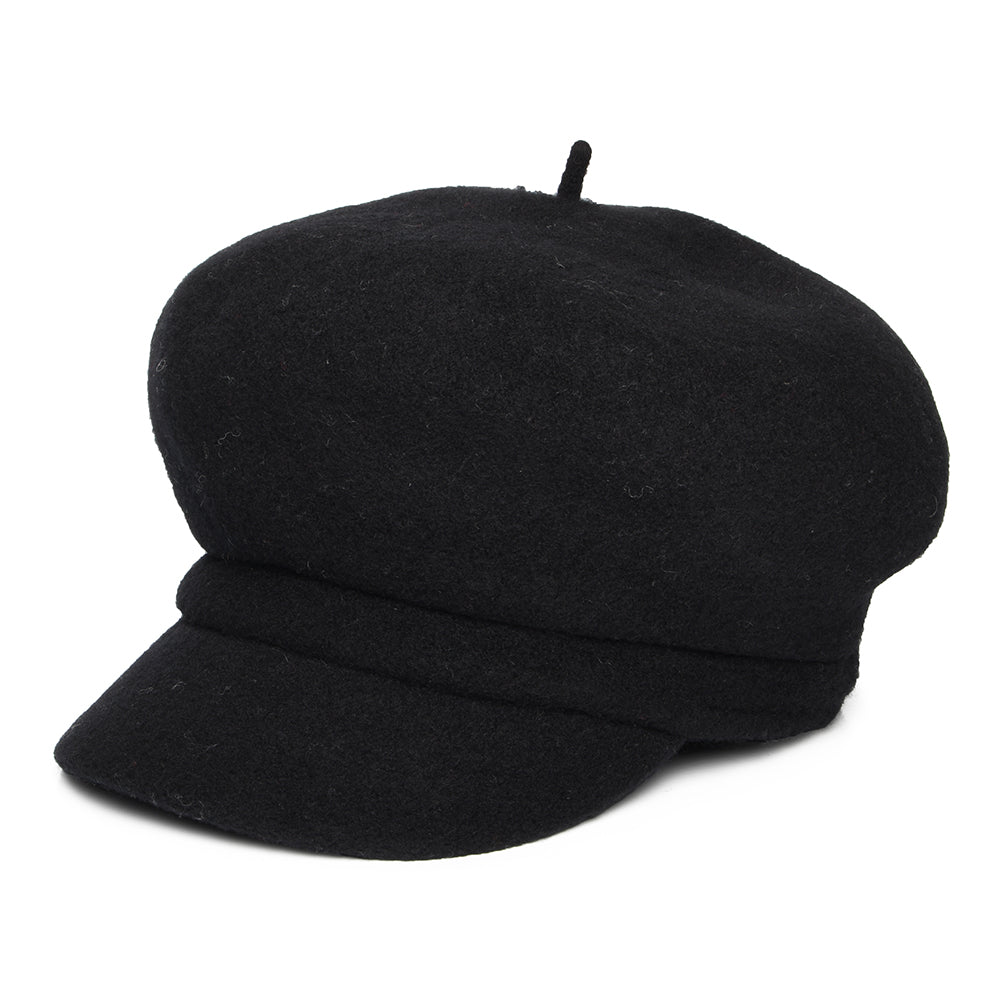 Gorra Baker Boy Vanessa de lana de Whiteley - Negro