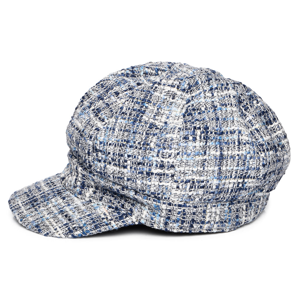 Gorra Baker Boy Tweed de Whiteley - Azul