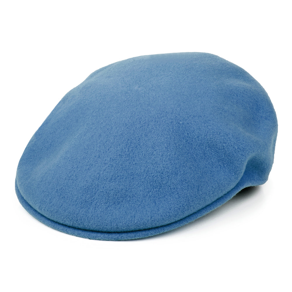 Gorra plana 504 de lana de Kangol - Azul Vaquero