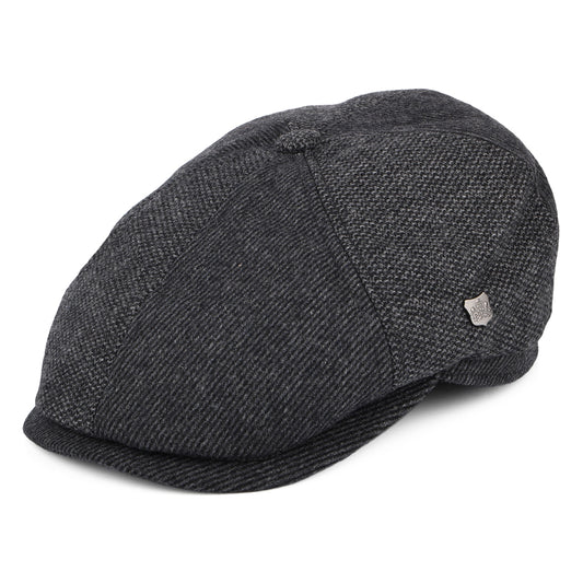 Gorra Newsboy Hudson Mix de mezcla de lana de Failsworth - Antracita