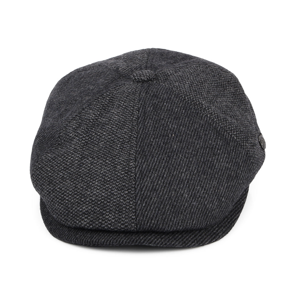 Gorra Newsboy Hudson Mix de mezcla de lana de Failsworth - Antracita