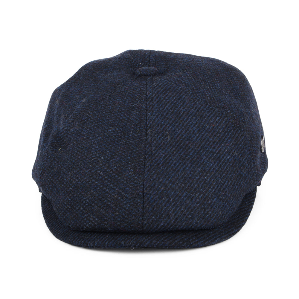 Gorra Newsboy Hudson Mix de mezcla de lana de Failsworth - Azul Marino