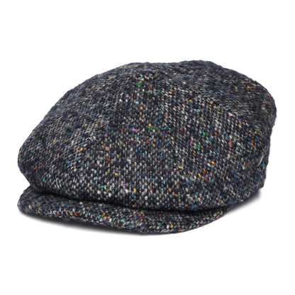 Gorra Newsboy ajuste profundo de Tweed Donegal Mezcla de tonos de City Sport - Azul Marino-Multi