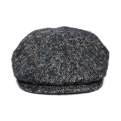 Gorra Newsboy ajuste profundo de Tweed Donegal Mezcla de tonos de City Sport - Azul Marino-Multi