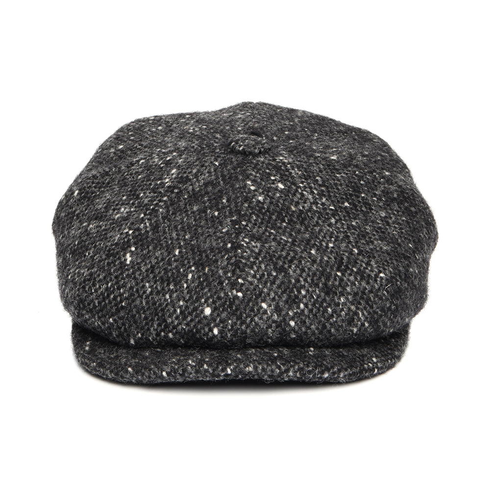 Gorra Newsboy ajuste profundo de Tweed Donegal Mezcla de tonos de City Sport - Antracita