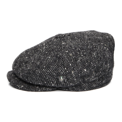 Gorra Newsboy ajuste profundo de Tweed Donegal Mezcla de tonos de City Sport - Antracita