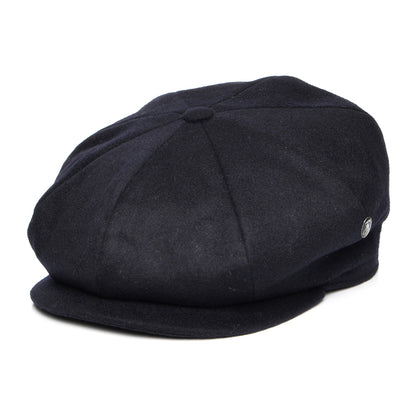 Gorra Newsboy ajuste profundo de loden wool de City Sport - Azul Marino