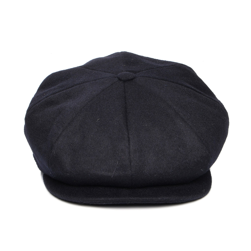 Gorra Newsboy ajuste profundo de loden wool de City Sport - Azul Marino