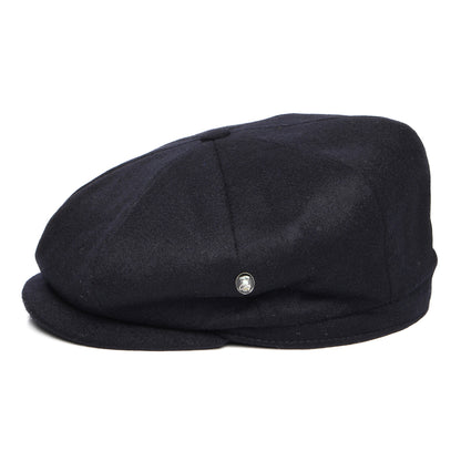 Gorra Newsboy ajuste profundo de loden wool de City Sport - Azul Marino