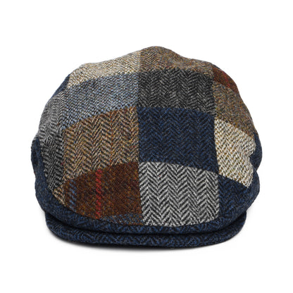 Gorra plana Cheshire de Harris Tweed de parches de Denton - Multicolor