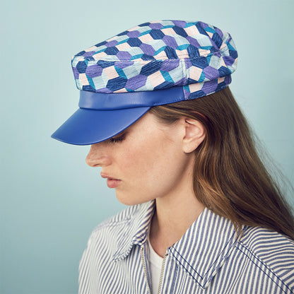 Gorra marinera de Seeberger - Violeta-Azul