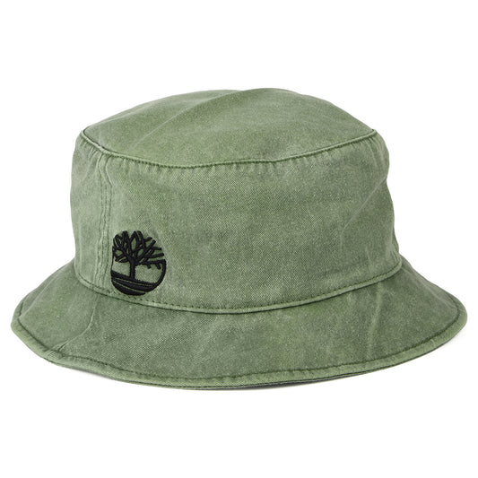 Sombrero de pescador de algodón Tinte pigmentado de Timberland - Verde Oliva