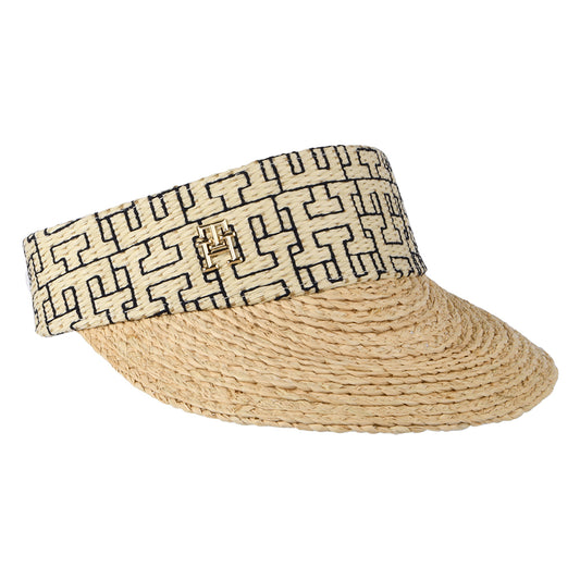 Visera Beach de paja de Tommy Hilfiger - Natural