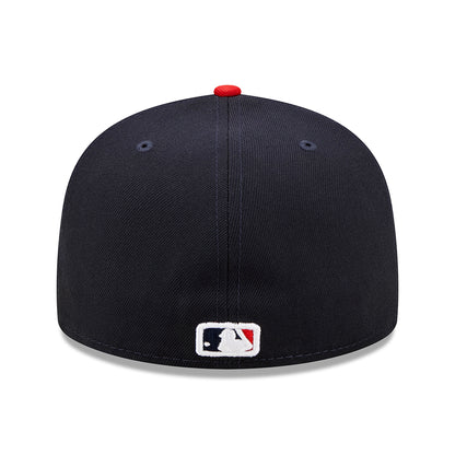 Gorra de béisbol 59FIFTY MLB On Field AC Perf Cleveland Guardians de New Era - Azul Marino-Rojo