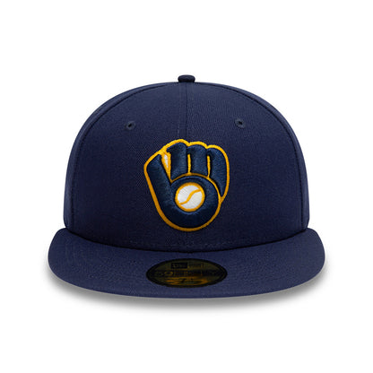 Gorra de béisbol 59FIFTY MLB On Field AC Perf Milwaukee Brewers de New Era - Azul Marino