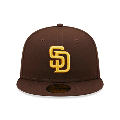 Gorra de béisbol 59FIFTY MLB On Field AC Perf San Diego Padres de New Era - Marrón-Dorado