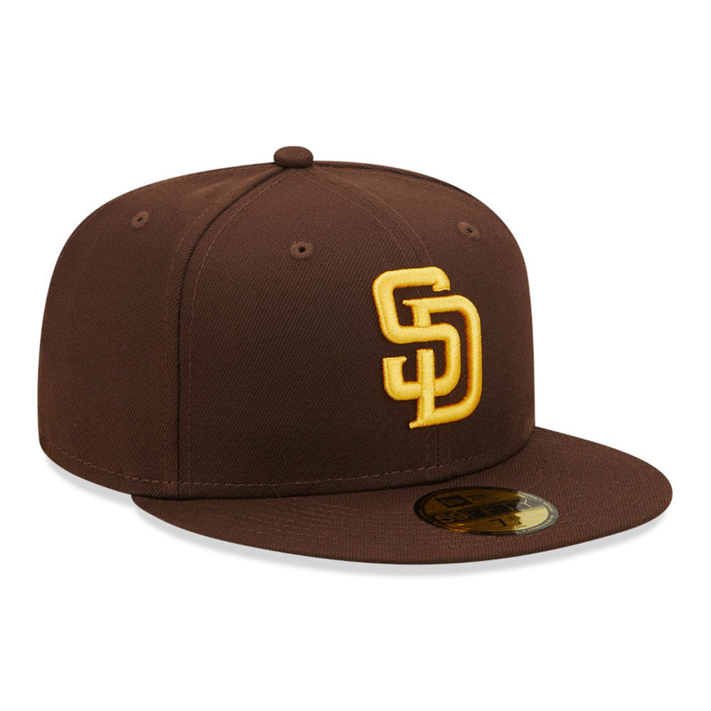 Gorra de béisbol 59FIFTY MLB On Field AC Perf San Diego Padres de New Era - Marrón-Dorado