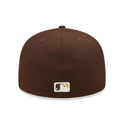 Gorra de béisbol 59FIFTY MLB On Field AC Perf San Diego Padres de New Era - Marrón-Dorado