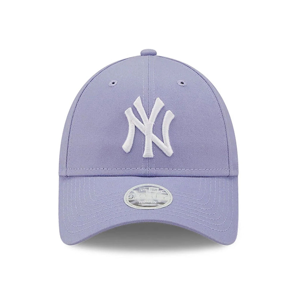 Gorra de béisbol mujeres 9FORTY MLB League Essential New York Yankees de New Era - Lavanda-Blanco