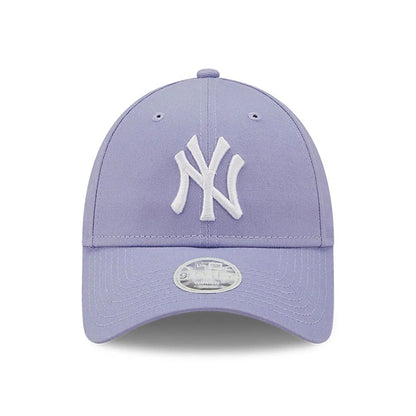 Gorra de béisbol mujeres 9FORTY MLB League Essential New York Yankees de New Era - Lavanda-Blanco