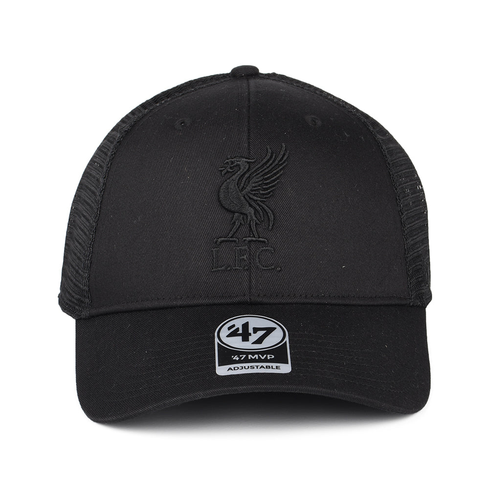 Gorra Trucker Branson MVP Liverpool FC de 47 Brand - Negro sobre Negro