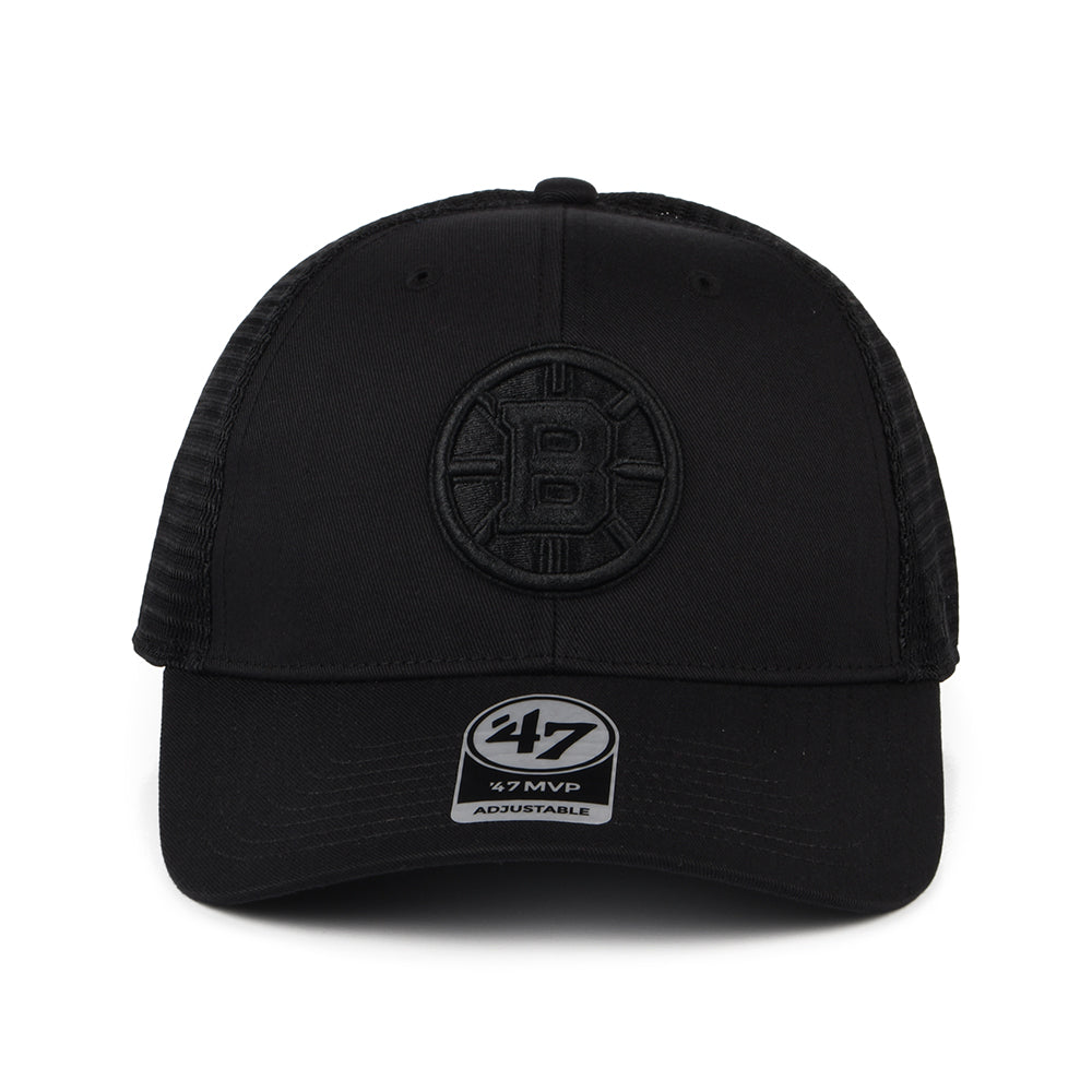 Gorra Trucker NHL Branson MVP Boston Bruins de 47 Brand - Negro sobre Negro