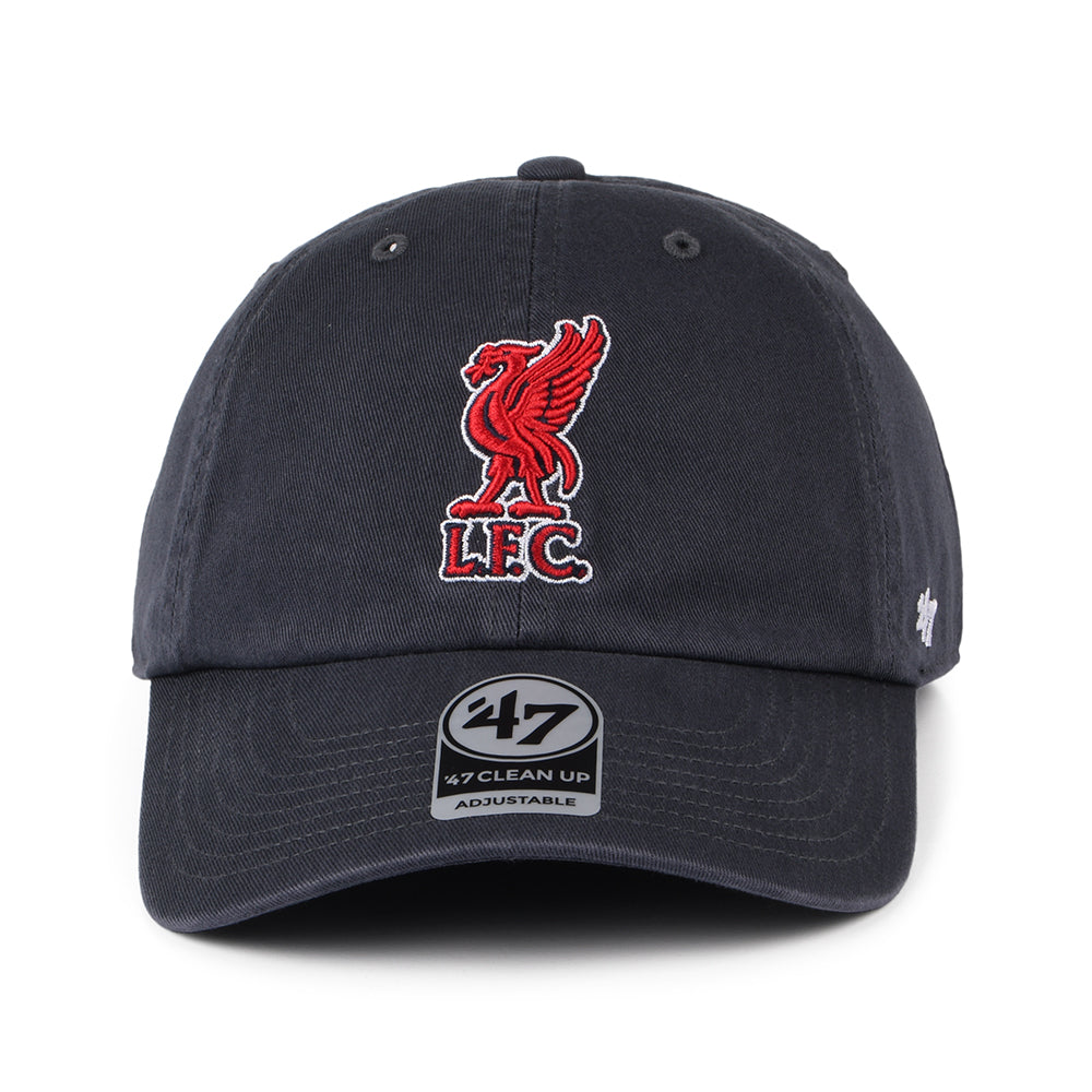 Gorra de béisbol Clean Up Liverpool FC de 47 Brand - Azul Marino Lavado